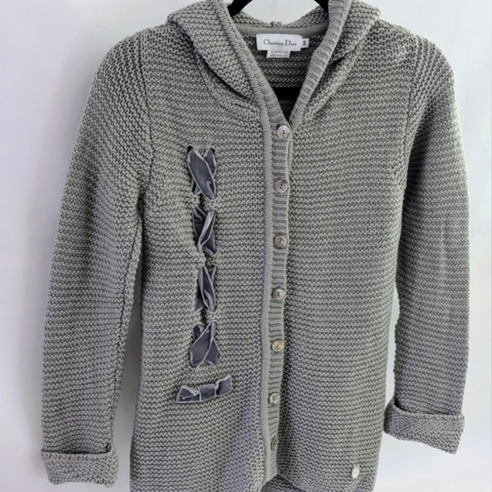 Dior Gray Knit Children's Sweater